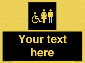 Custom information: black panel disabled female and male